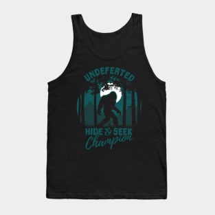 Bigfoot Undefeated Hide and Seek Champion Tank Top